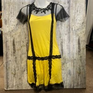 NWT Holy Codi Studio, Black,& YELLOW size SMALL Dress